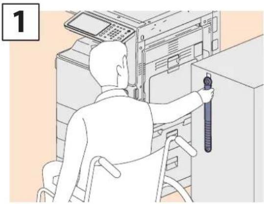 OKI ES9475 MFP - Comment utiliser le bras d'accès - 1