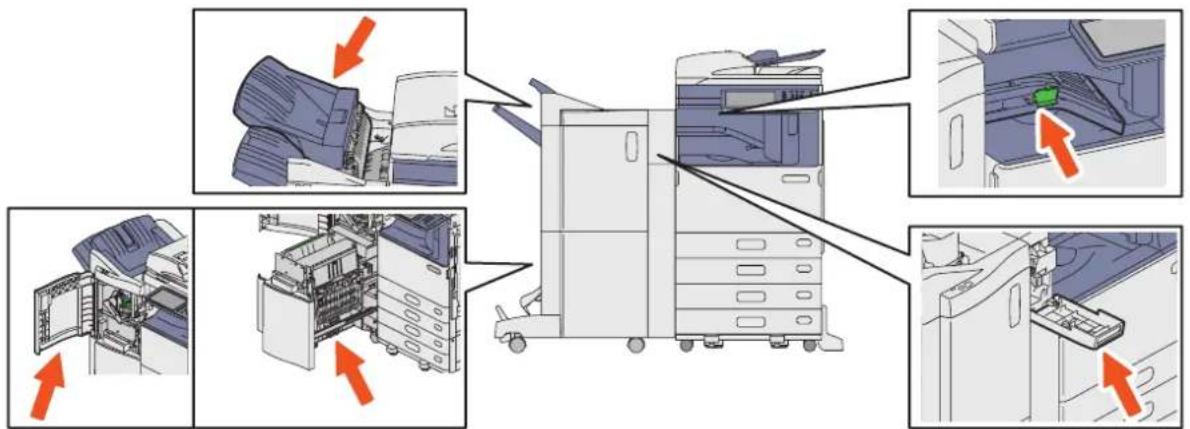 OKI ES9475 MFP - Couvercles du finisseur, de l'unité de perforation et du kit de liaison. - 2