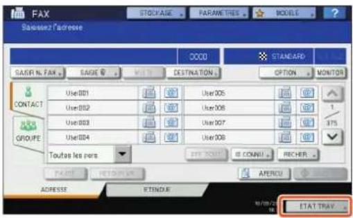 FAX Suisse en l'adresse DOOO STANDARD SASIR NL FAX SAGE CONTACT User001 User002 User003 User004 User005 User006 User007 User008 Toutes les pirs SITE TOUT IS CONDU RECHER APERCU ADRESSE ETENDUE 10/09/20 ETAT TRAY
