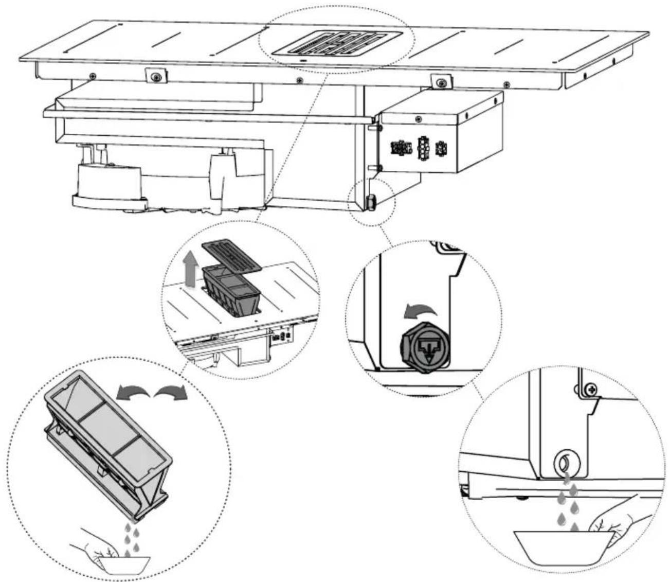 Pando E-396 - Nettoyage du bac de rétention des liquides - 1