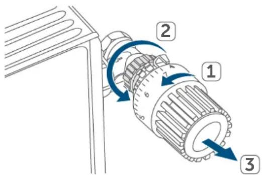 Homematic IP basic HmIP-SK24 - Removing a thermostat - 2