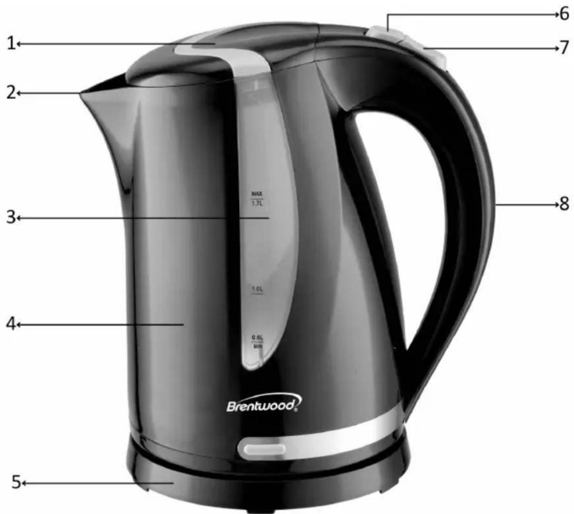 Brentwood KT-1616BK - PARTS - 1