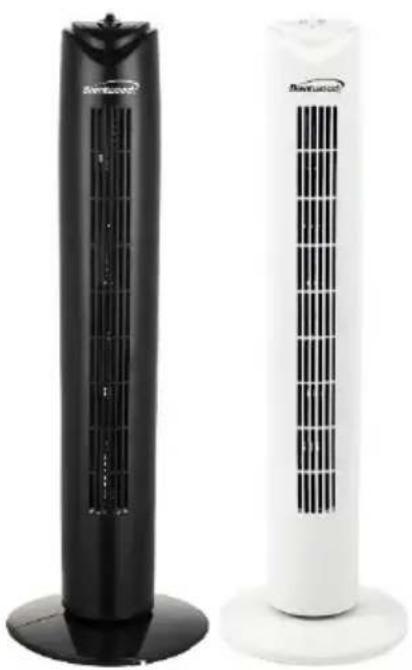 Brentwood F-32TBK - 32-INCH TOWER FAN - 1