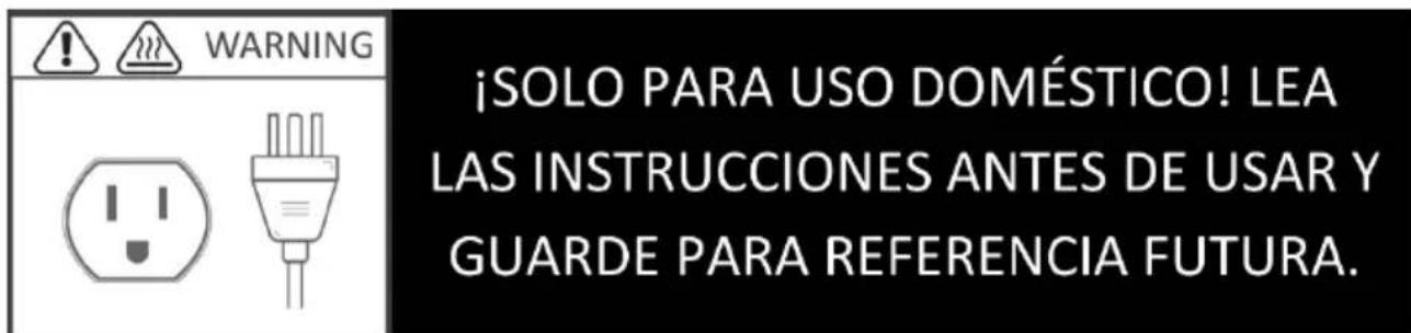 Brentwood KT-2018W - INSTRUCCIONES ESPECIALES: - 1