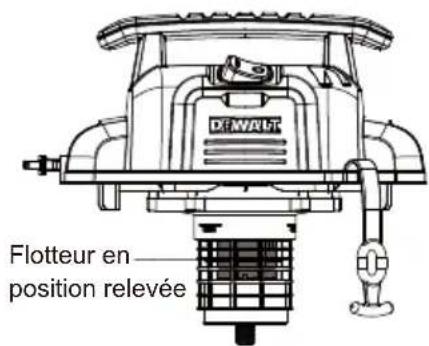 DFWALT Flotteur en position relevée