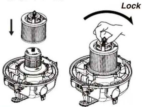 DEWALT DXV16PA - INSTALLING THE CARTRIDGE FILTER - 1