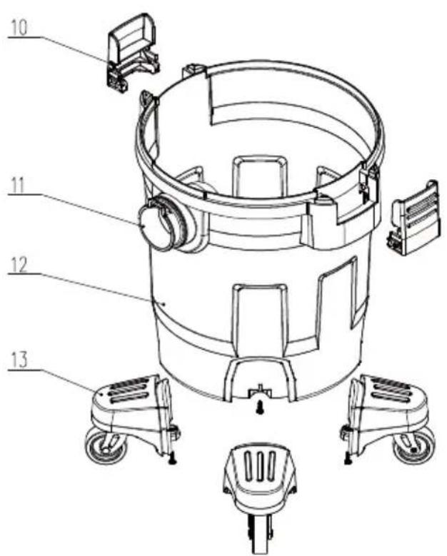 DEWALT DXV16PA - EXPLODED VIEW / PARTS LIST - 2