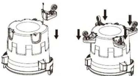 DEWALT DXV12P - CASTER ASSEMBLY - 1