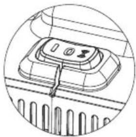 Indicateur LED Bouton marche / arrêt Bouton d'appairage