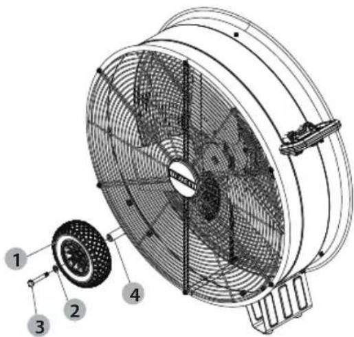 DEWALT DXF3080 - Fan Cradle Assembly: - 1
