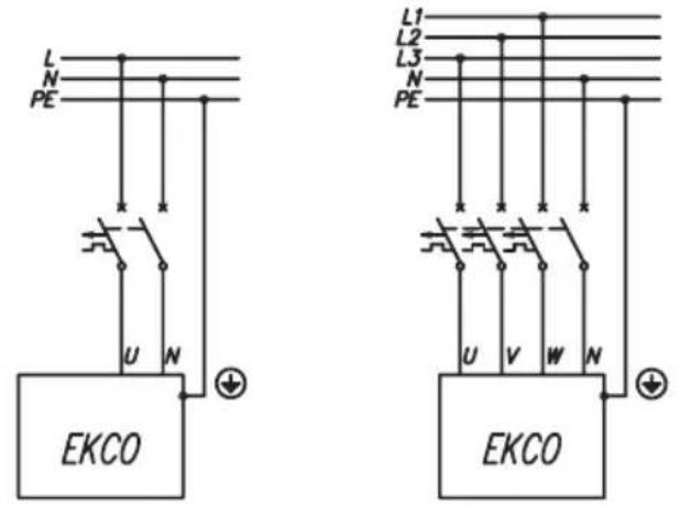 KOSPEL EKCO.M3-24 - Schéma de raccordement des chaudières à l'installation du chauffage central - 5