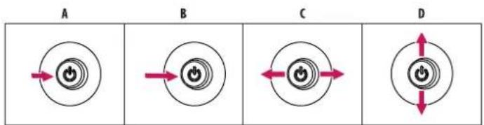 LG 24U421A - Cómo utilizar el botón joystick - 1