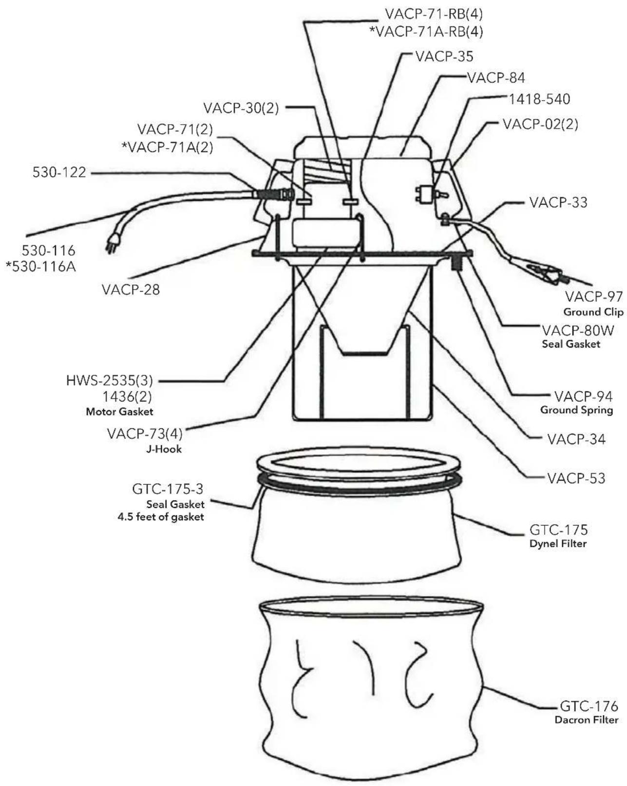 Goodway AV-1200 - ERDUNG DER STAUBSAUGER - 6