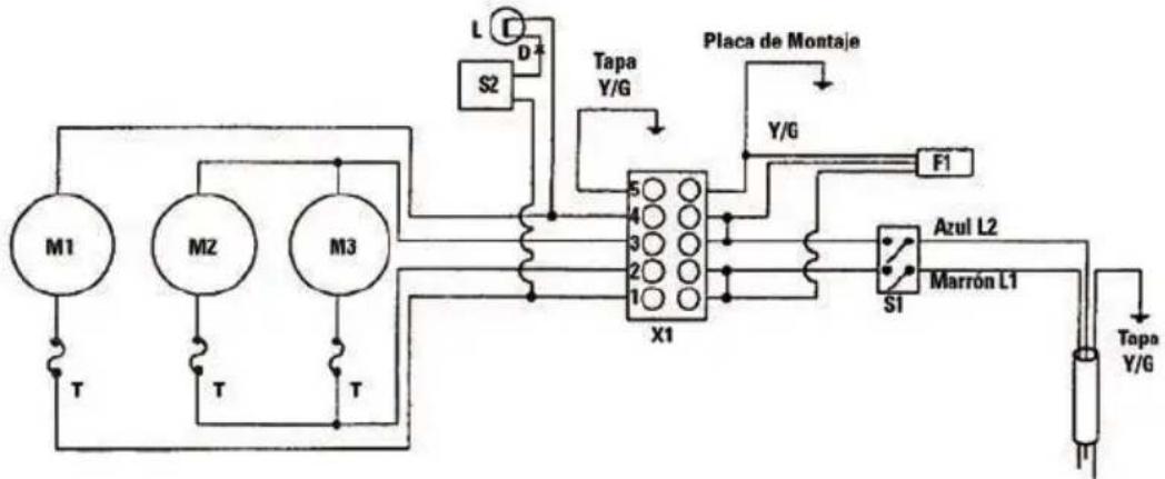 Goodway AV-1200 - Dibujo Esquemático Eléctrico de los Modelos VAC-2A/VAC-3A/GTC-540A - 1