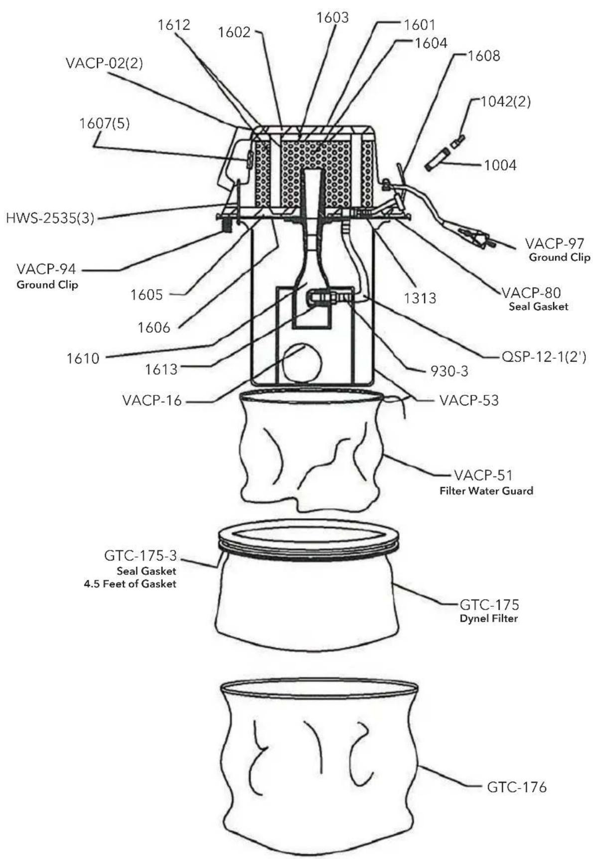 Goodway AV-1200 - ERDUNG DER STAUBSAUGER - 7