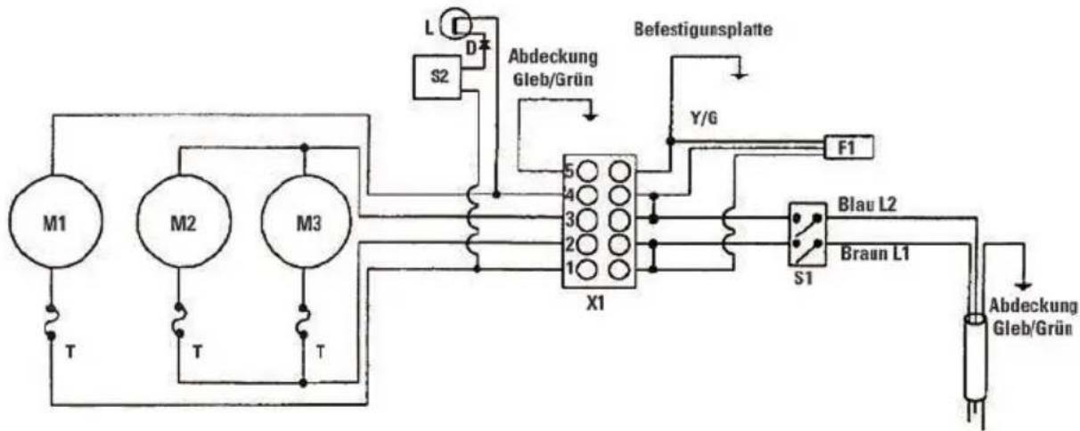 Goodway AV-1200 - ELEKTRISCHER SCHALTPLAN FÜR VAC-2A/VAC-3A/GTC-540A - 1