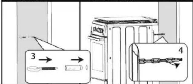 BEKO FBS63121WD - If your product has 1 safety chains; - 2