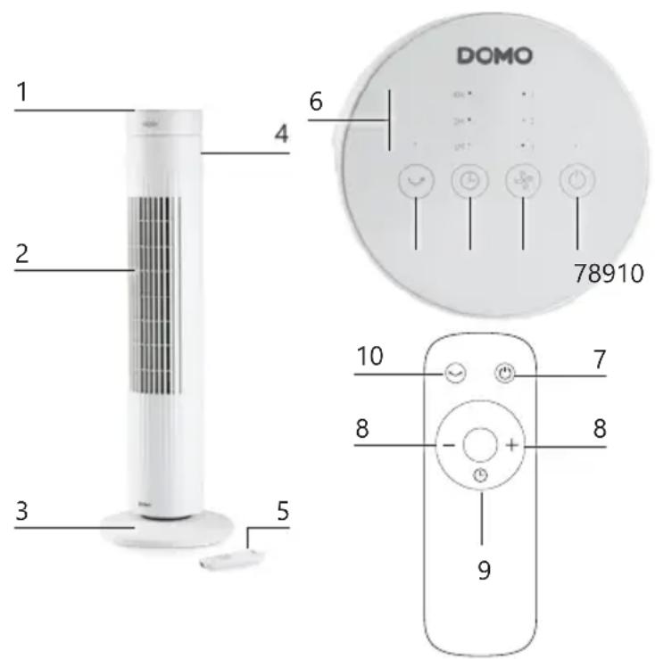 DOMO DO8154 - CONTROL PANEL/REMOTE CONTROL - 1