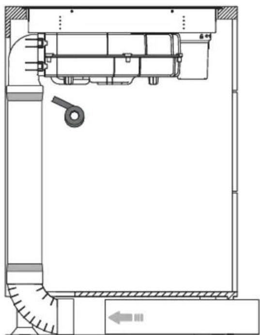 AMICA DHKI 752 800 C - Sada potrubí pro indukčné varnou desku s odsavačem - 3