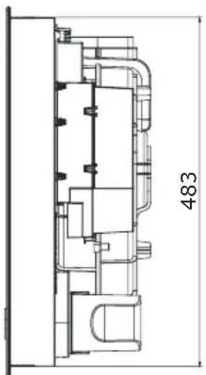 AMICA DHKI 752 800 C - Rozmery zariadenia - 2