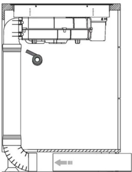 AMICA DHKI 752 800 C - Set cijevi za indukcijsku plocu s ispusnim sustavom - 3