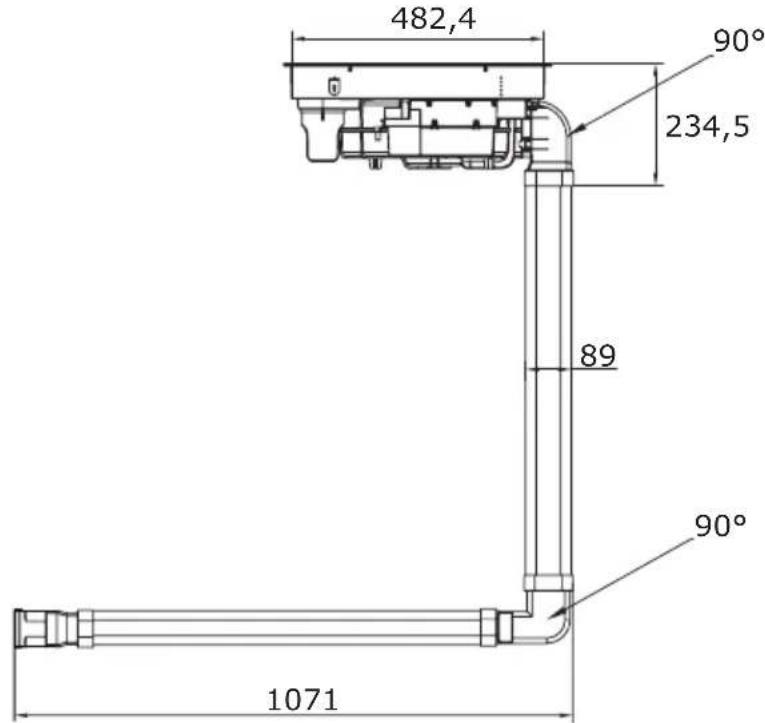 AMICA DHKI 752 800 C - SADA POTRUBÍ PRO INDUKČNÍ VARNOU DESKU S ODSAVAČEM - 2
