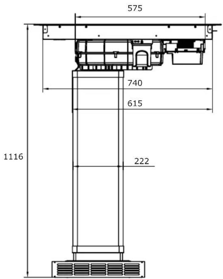 AMICA DHKI 752 800 C - Sada potrubia pre indukcnu varnú dosku s odsávačom - 3