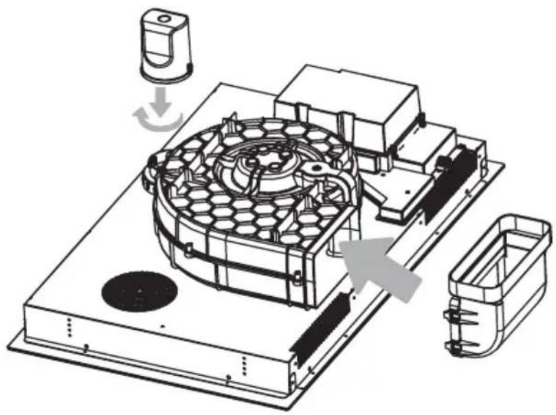 AMICA DHKI 752 800 C - Installatie in absorberstand (luchtrecirculatie) - 1