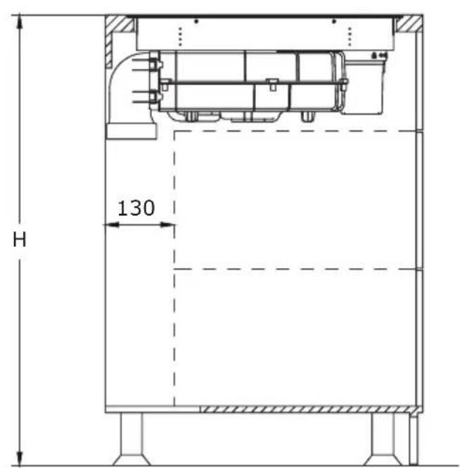 AMICA DHKI 752 800 C - Instalácia v režime absorbéra (recirkulácia vzduchu) - 3