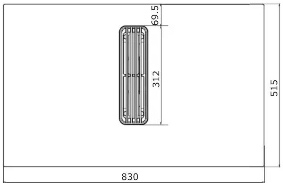 AMICA DHKI 752 800 C - Dimensions of the appliance - 3