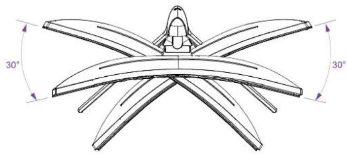 Terra 3285W HA - Angle de pivotment - 1