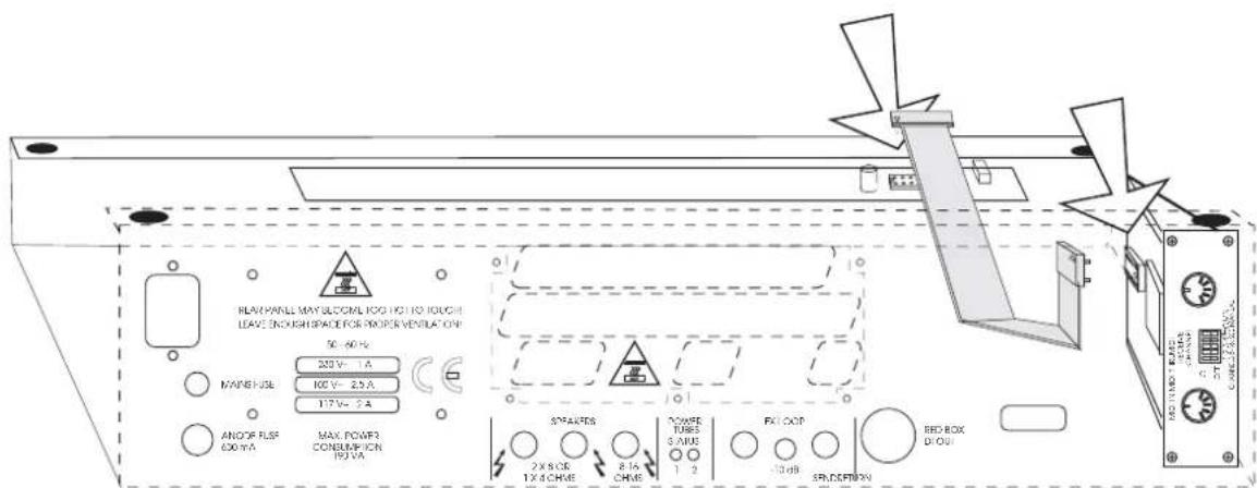 HUGHES & KETTNER Tube 50 - Installation du module MSM-1 MIDI: - 2