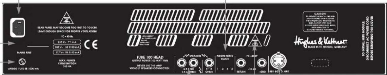 HUGHES & KETTNER Tube 50 - PRESE E CONTROLLI - 4
