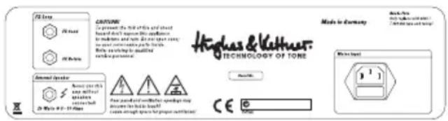HUGHES & KETTNER Edition Tube 25th Anniversary - Prese e Controlli - 2