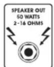 HUGHES & KETTNER Warp 7 - SPEAKER OUTPUTS: - 2