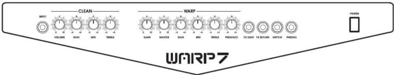 HUGHES & KETTNER Warp 7 - CONNECTIONS AND CONTROL FEATURES - 1
