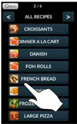 Blodgett CNVX-14E - Cuisson en mode menu - 1
