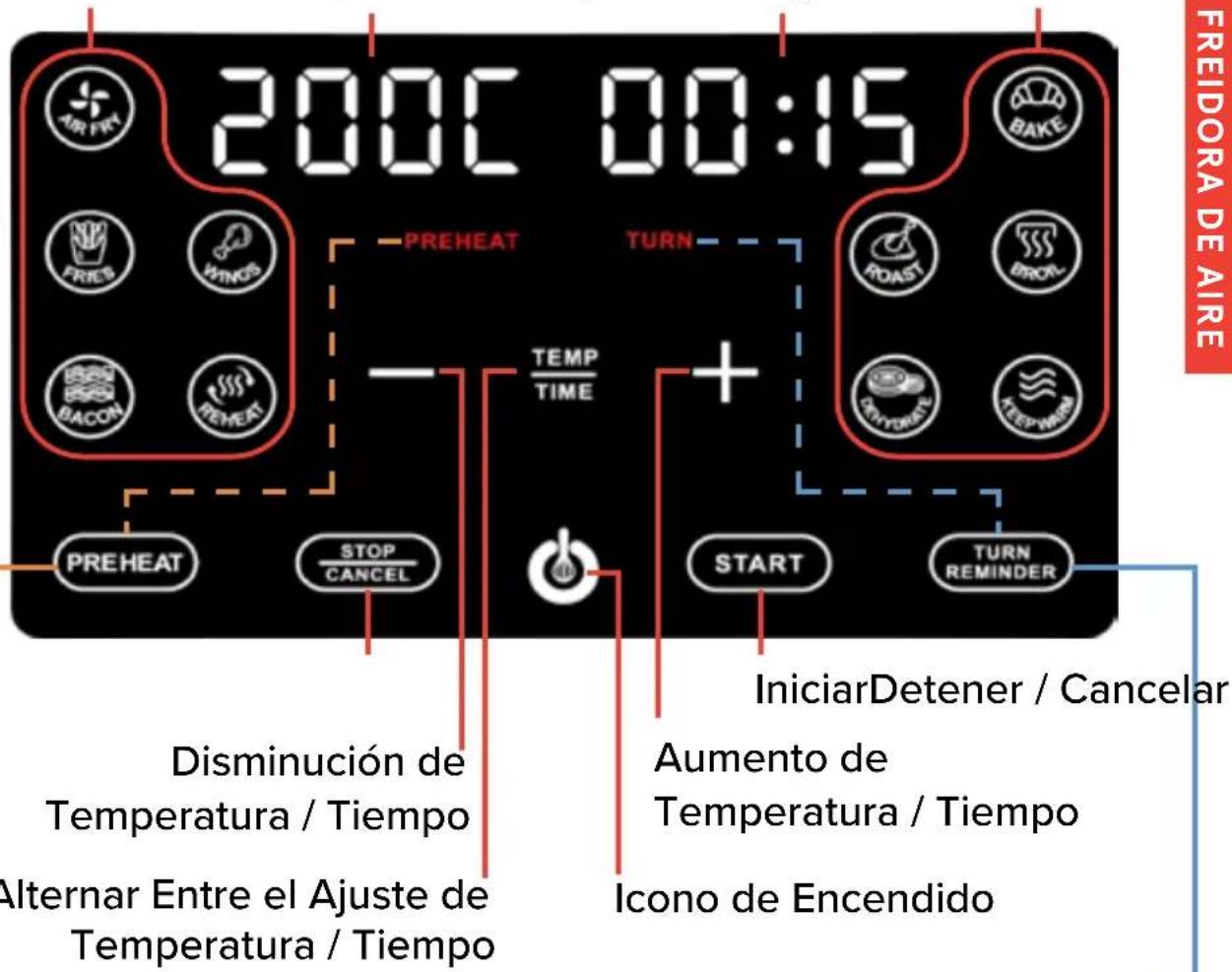 Gourmia GAF798 - PANTALLA Y PANEL DE CONTROL - 1