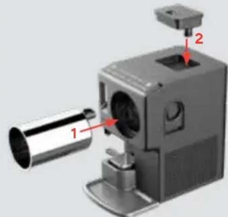 Gourmia GAF698 - Order of Assembling and Disassembling the Freezing Cylinder and Fill Port - 1