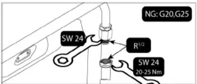 BEKO FSE53321WCS - Connexion de type en 10226 R1/2" - 2