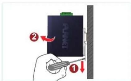 Planet IVC-234GPT - DIN-rail Mounting Installation - 9