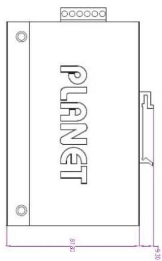 Planet IVC-234GPT - Physical Dimensions - 4