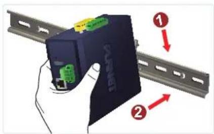 Planet IVC-234GPT - DIN-rail Mounting Installation - 3
