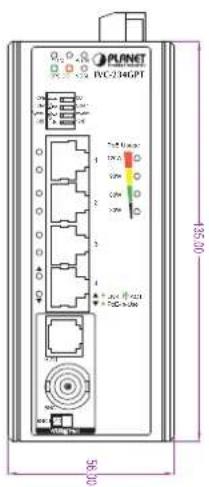 Planet IVC-234GPT - Physical Dimensions - 10