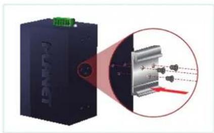 Planet IVC-234GPT - DIN-rail Mounting Installation - 1