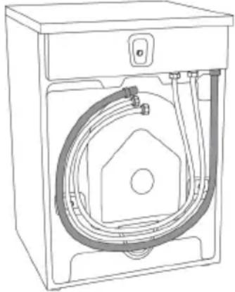 ASKO WMC6743PF.S - Installation du flexible de vidange - 1