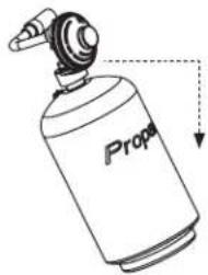 Blackstone 2238 - CONNECTEZ LA BOUTEILLE DE GPL UTILISEZ UNIQUEMENT UNE BOUTEILLE DE 1 LB (453 G) - 3