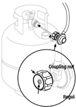 Blackstone 6029 - CONNECT THE LPG CYLINDER - 2