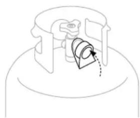 Blackstone 6029 - DISCONNECTING THE LPG CYLINDER - 2