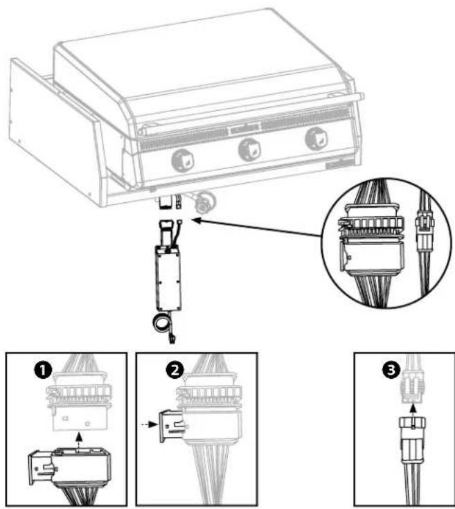 Blackstone 6029 - STEP 09 Push the 18P male and female connector together. - 1